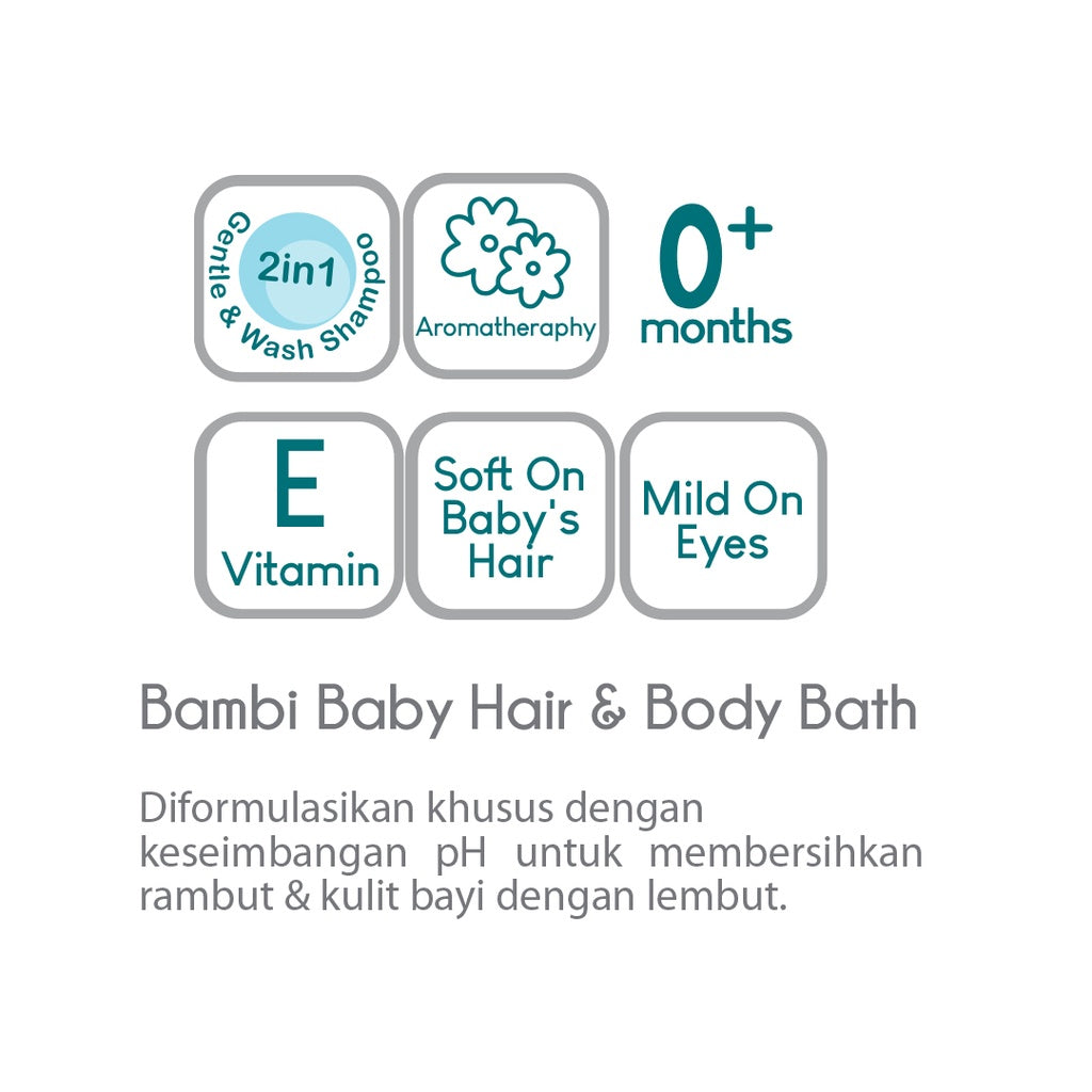 Bambi Baby Hair & Body Bath 200 ml