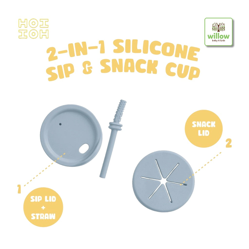 Silicone 2in1 Cup Cadet Blue