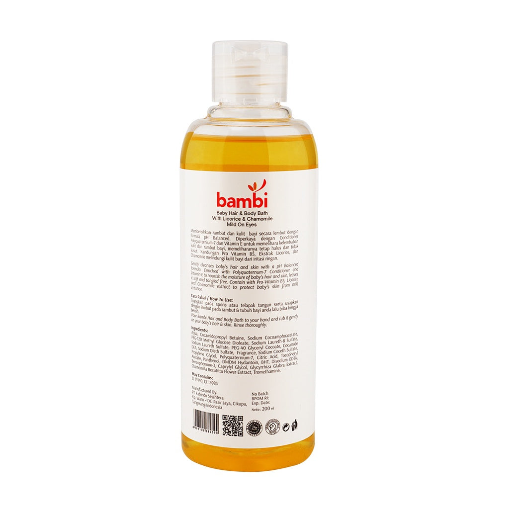 Bambi Baby Hair & Body Bath 200 ml