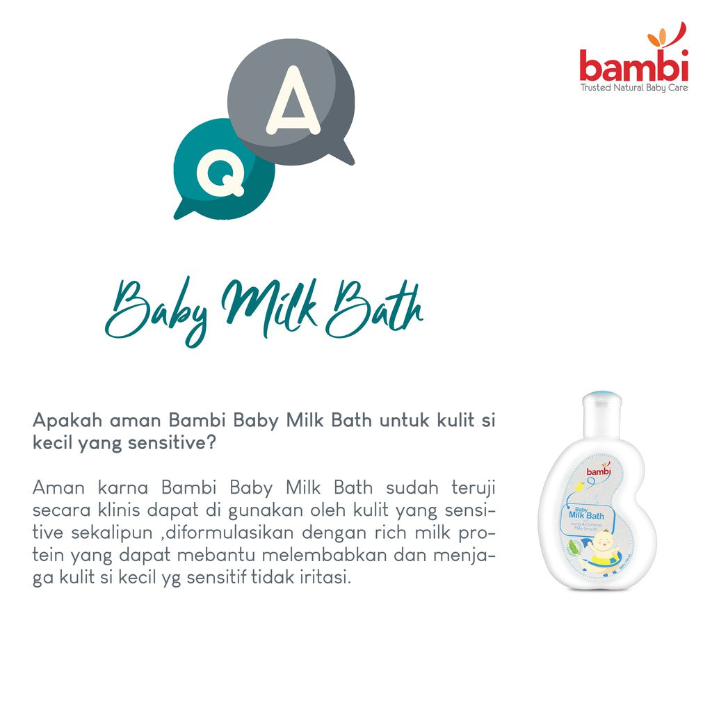 Bambi Baby Milk Bath Extra Moist 100 ml