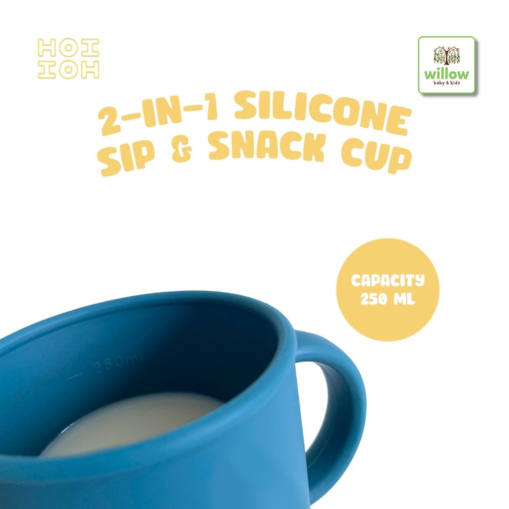 Silicone 2in1 Cup Cadet Blue