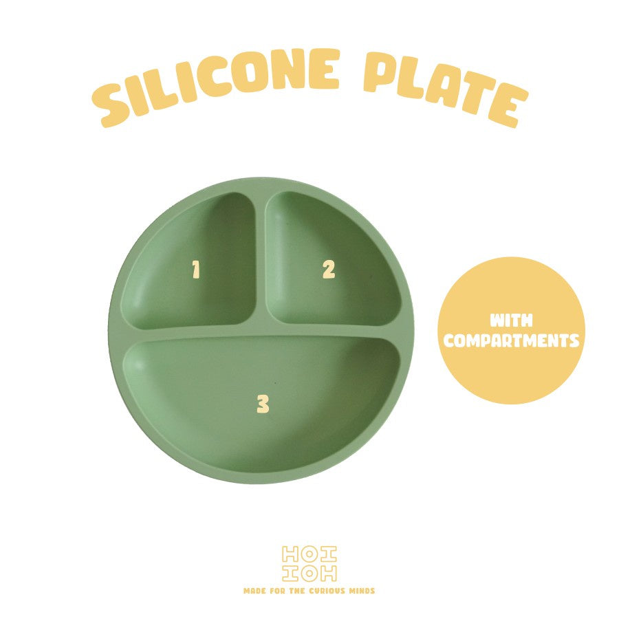 Silicone Plate Cloudy Grey