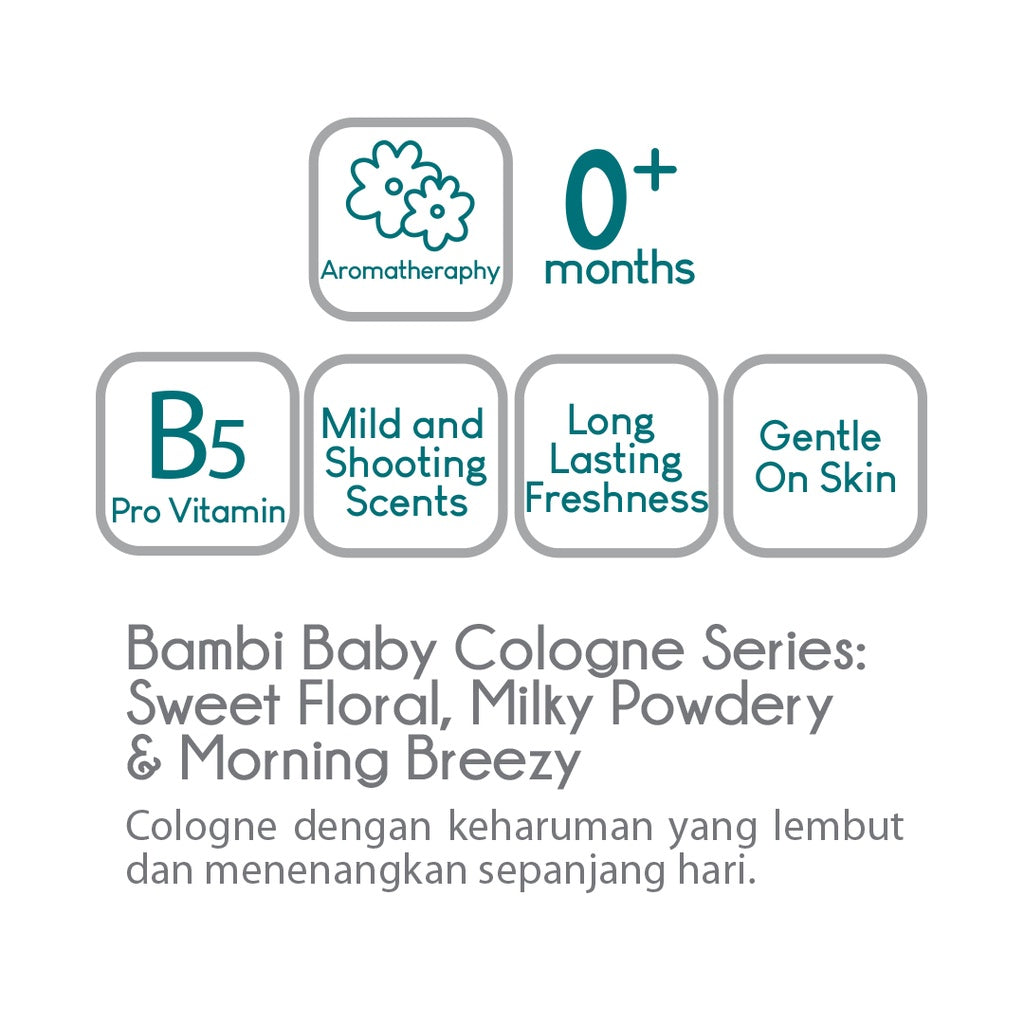 Bambi Baby Cologne Milky Powdery