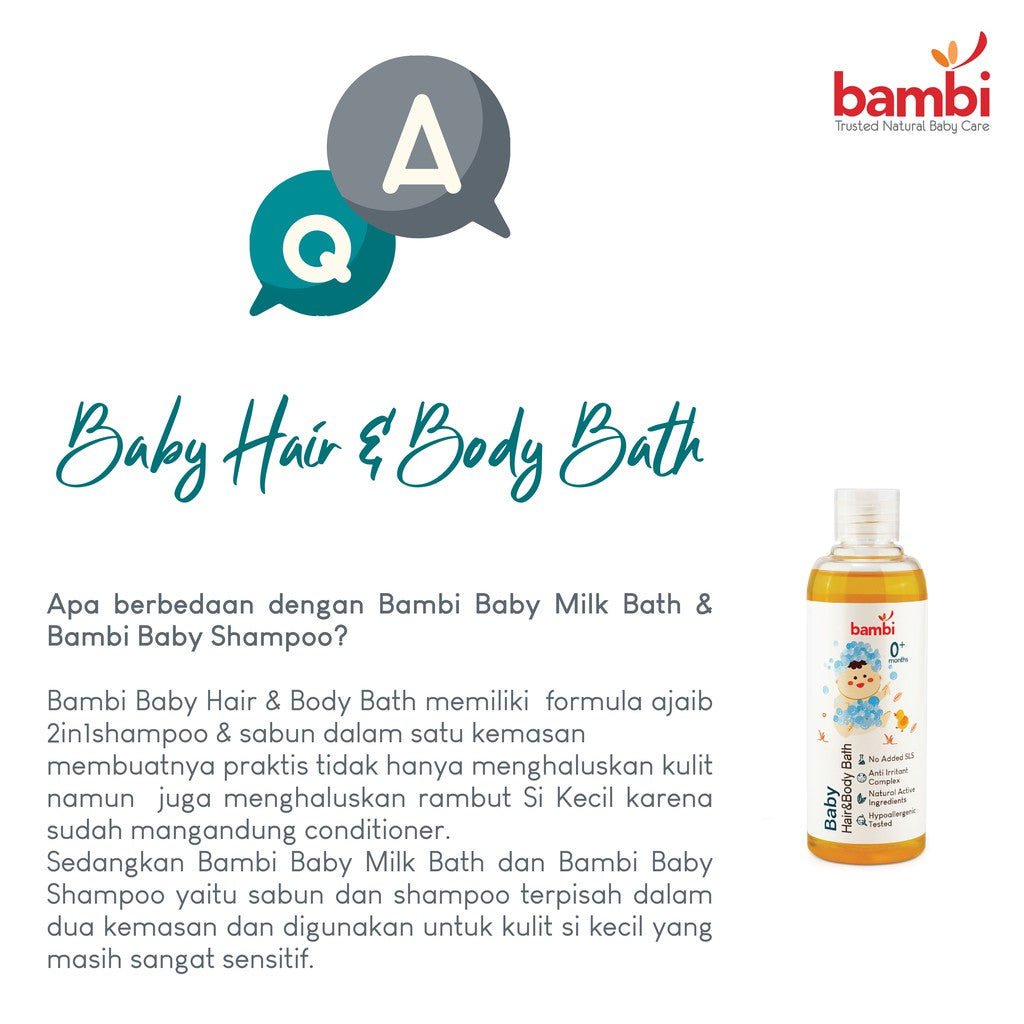 Bambi Baby Hair & Body Bath 200 ml