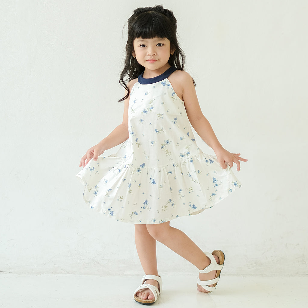 Mila Dress Flowery Navy