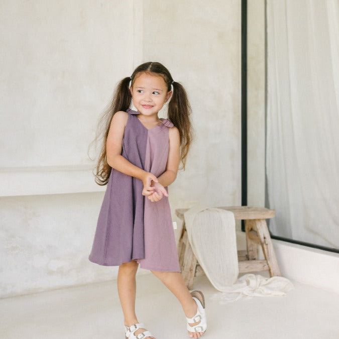 Layla Dress Double Purple