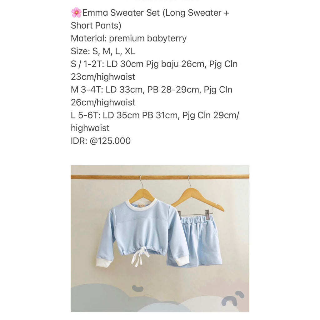 Emma Sweater Baby Blue