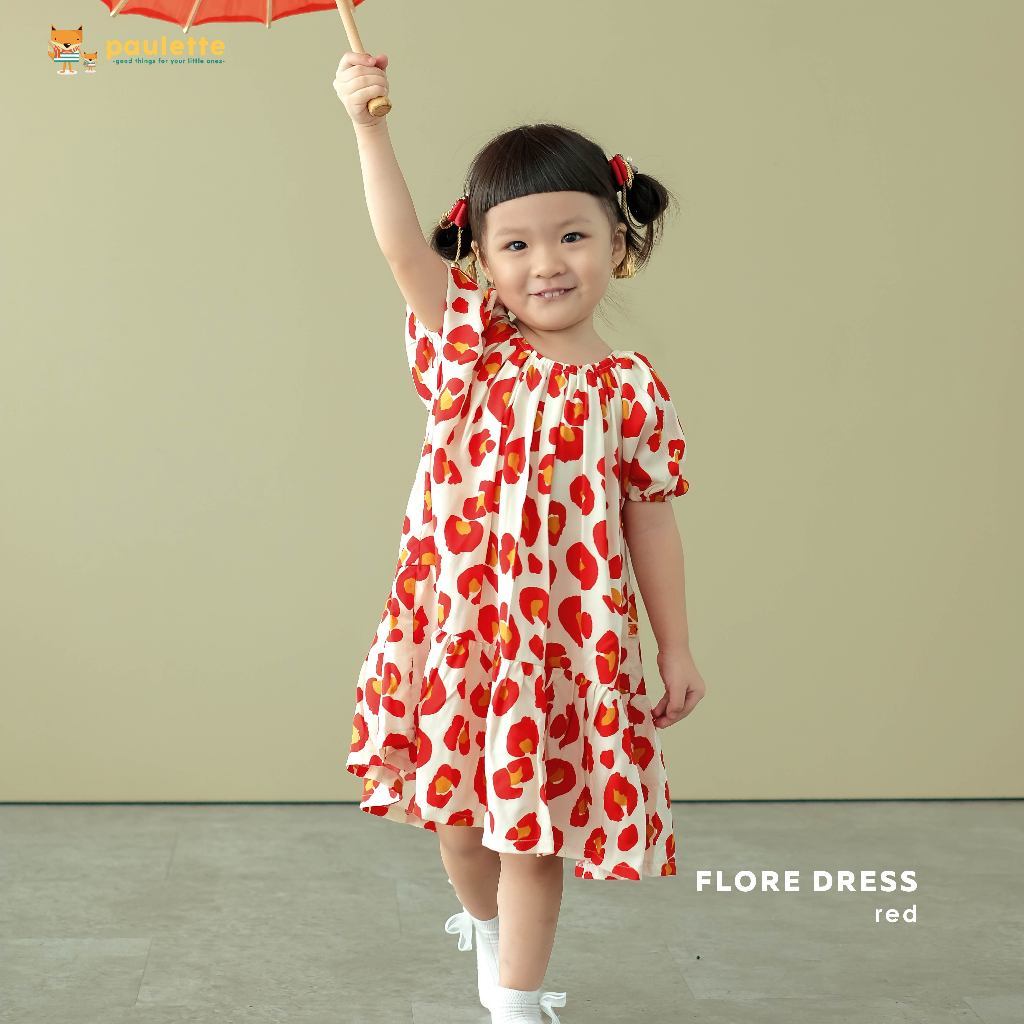 Flore Dress Red