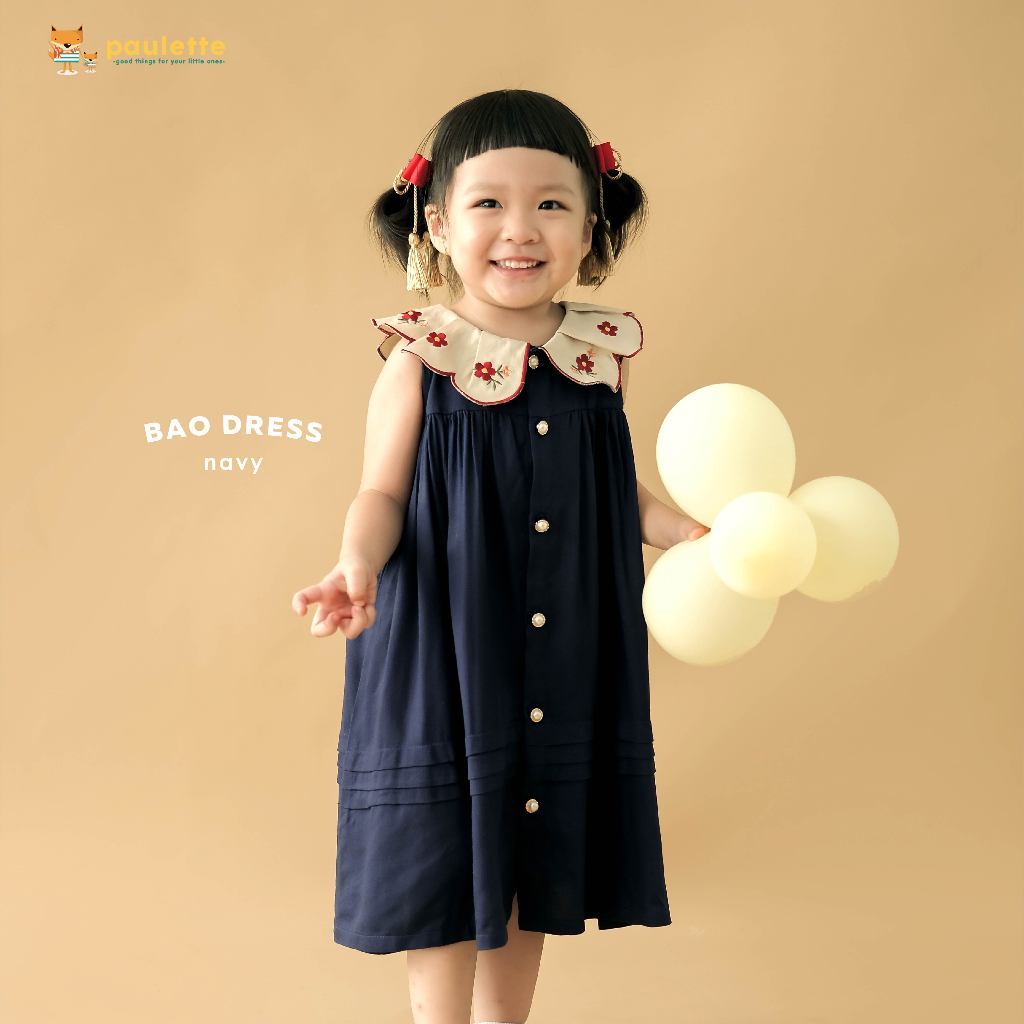 Bao Dress Navy