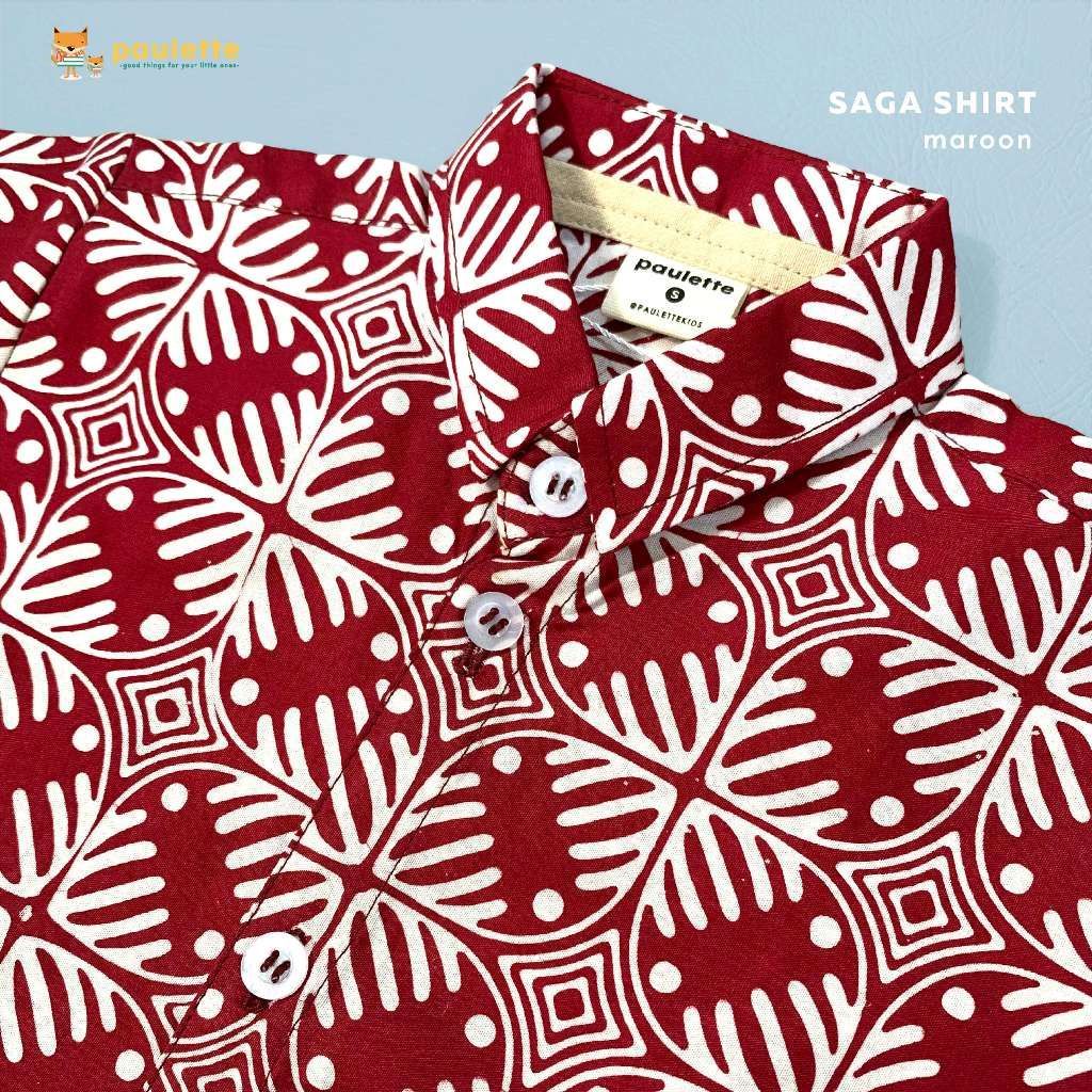 Saga Shirt Maroon