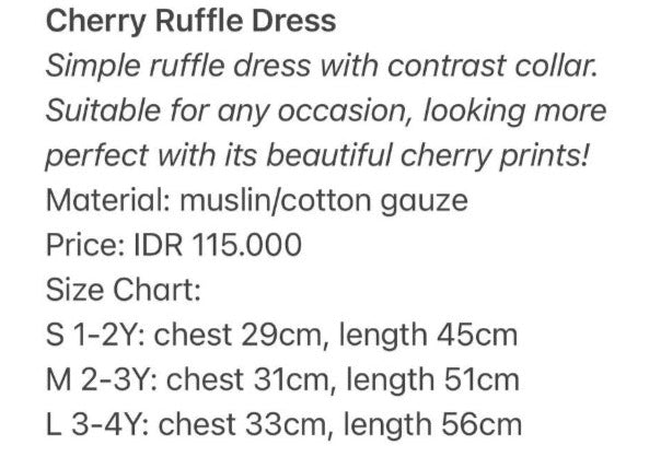 Cherry Ruffle Dress