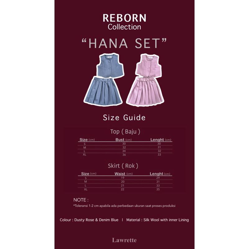 Hana Set Denim Blue