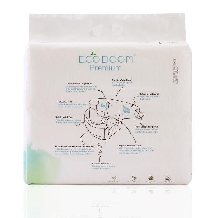 Eco Boom Bamboo Premium Diaper S90