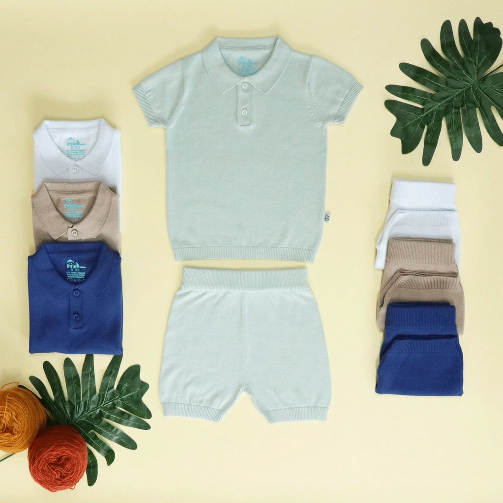 Oliver Knit Short Set Sky