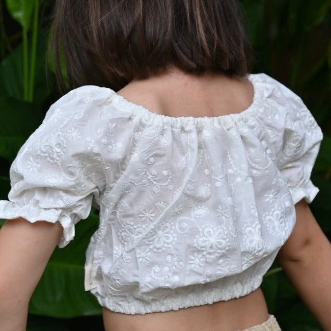 Nina Crop Top New White